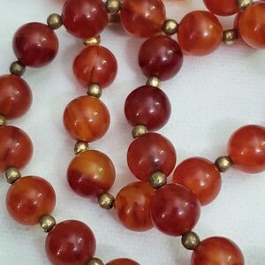 Vintage Bakelite Bead Necklace 51" 63 Grams